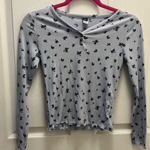 Old Navy Floral Long Sleeve Top Size 12